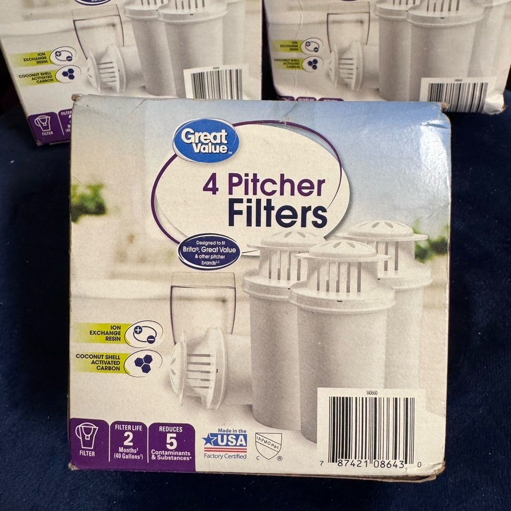 Great Value 4 Pitcher Filters